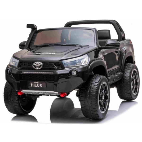  Mamido Dětské elektrické autíčko Toyota Hilux 2x24V7Ah | 4x200W | 4x4 | pro 2 děti | ECO kůže | EVA kola černé