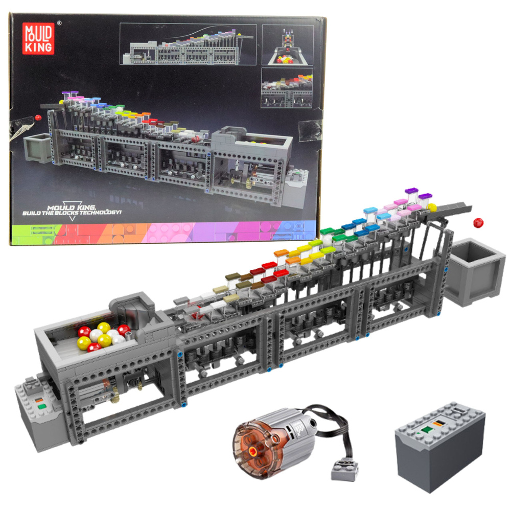 Stavebnice s elektrickou kuličkovou dráhou 1038 dílků