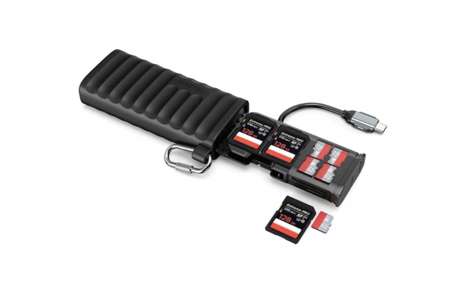 2v1 čtečka karet a úložné pouzdro 1SD1130