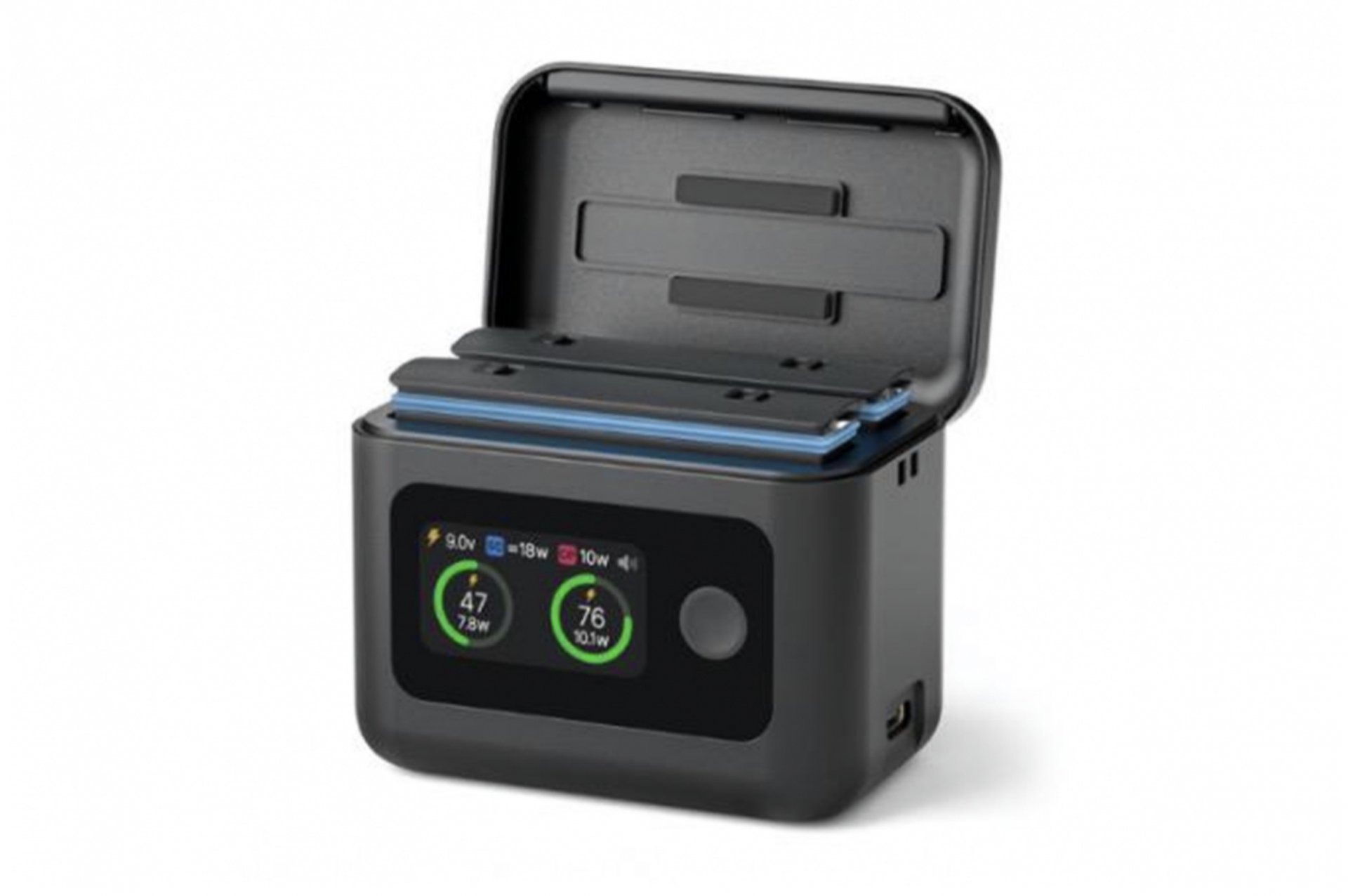 Oboustranný nabíjecí box pro akční kameru Insta360 X5 1DJ8116