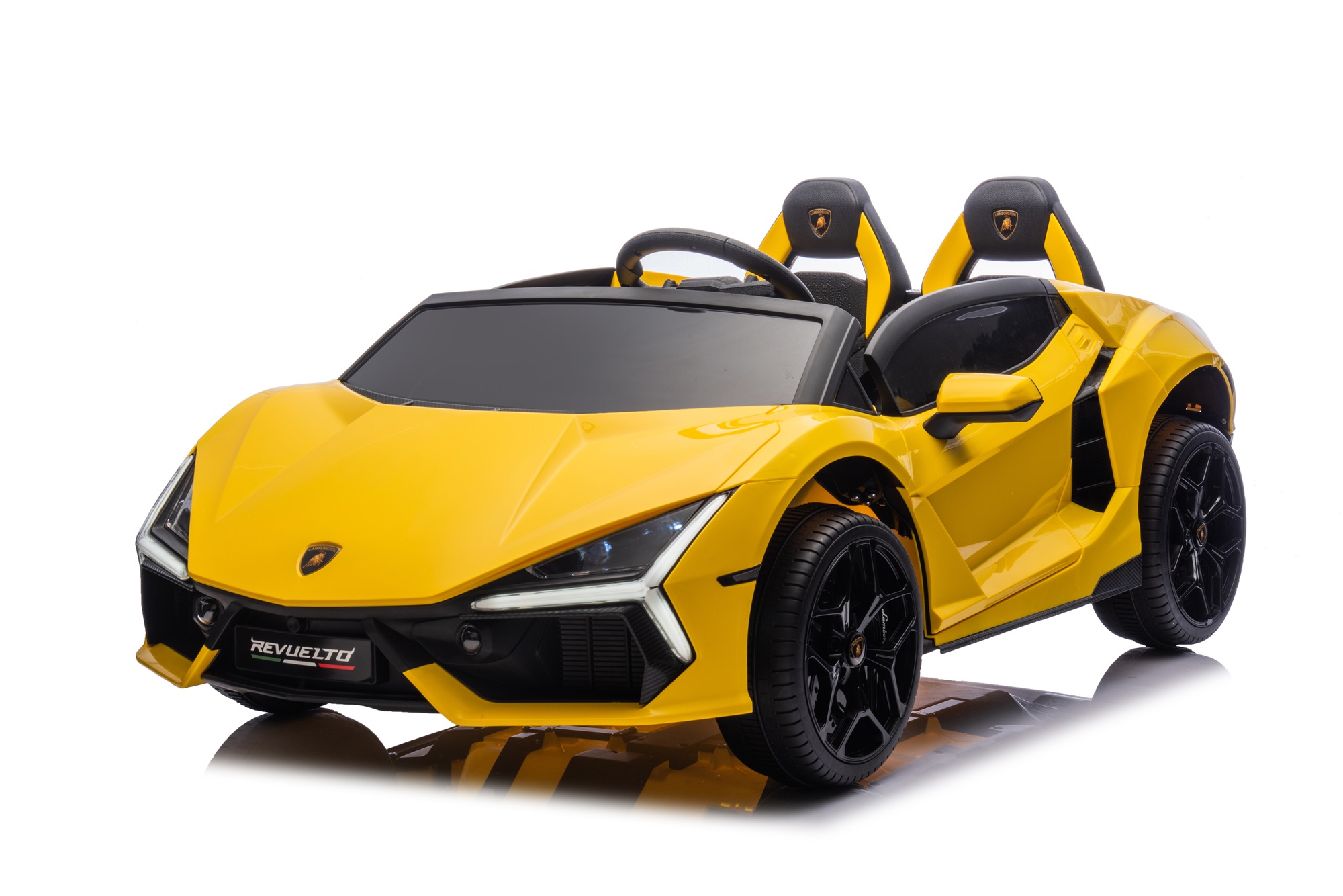  Mamido Dětské elektrické auto Lamborghini Revuelto XL STRONG | 14 km/h | 24V 14Ah | 60 kg | žluté