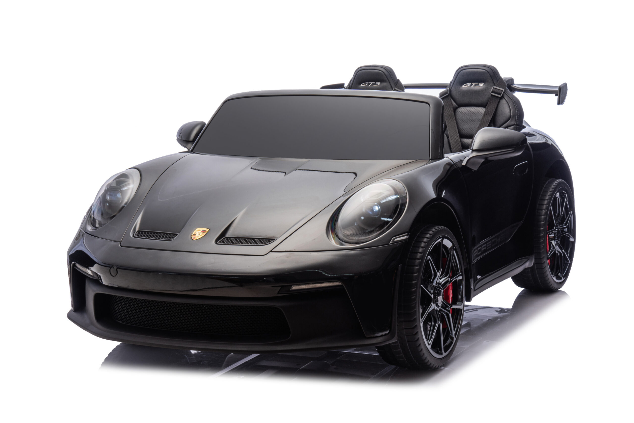  Mamido Elektrické autíčko Porsche 911 GT3 XXL | 24V14Ah | 12km/h | Nafukovací kola | 2x320W | Pro 2 děti | Lakované černé