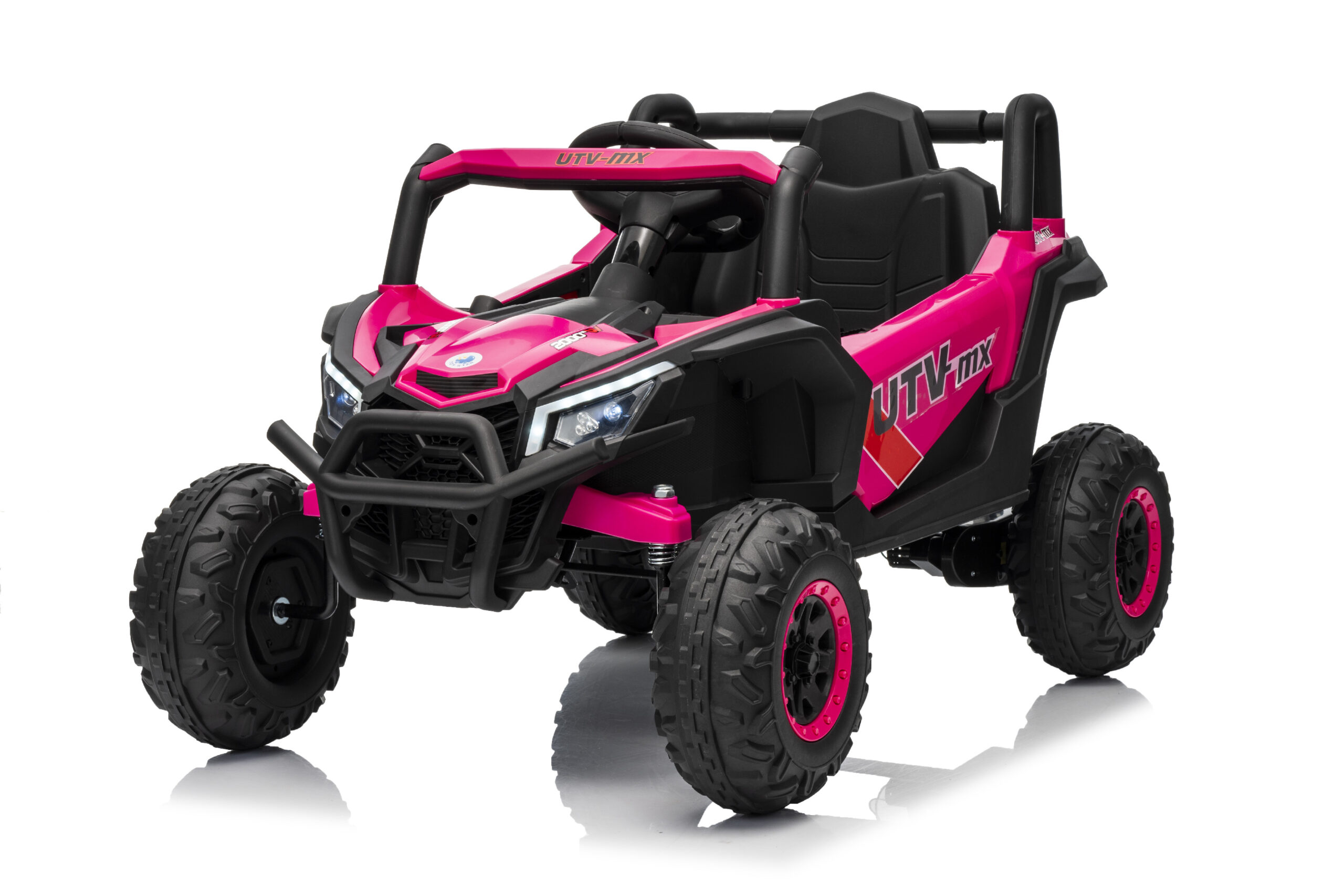 Mamido Elektrické autíčko Buggy Madman růžové | UTV-MX 4x4 | EVA kola | 12V 10Ah | EKO kůže  Mamido Elektrické autíčko Buggy Madman růžové | UTV-MX 4x4 | EVA kola | 12V 10Ah | EKO kůže