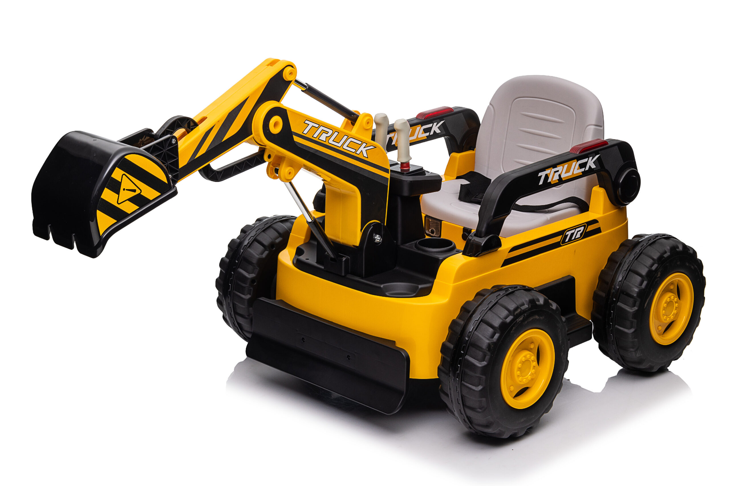 Mamido Dětský elektrický bagr CAR-26B žlutý | 4x4 | RC 2.4Ghz | EKO kůže | 12V10Ah  Mamido Dětský elektrický bagr CAR-26B žlutý | 4x4 | RC 2.4Ghz | EKO kůže | 12V10Ah