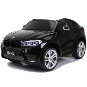  Elektrické autíčko BMW X6 M dvoumístné XXL lakované černé - Repasováno - L-2843