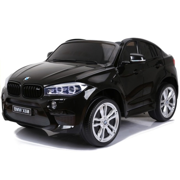  Elektrické autíčko BMW X6 M dvoumístné XXL lakované černé - Repasováno - L-2843