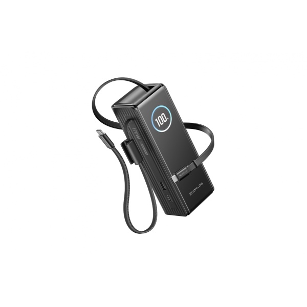 EcoFlow RAPID Powerbanka (25000mAh) - černá + vestavěný USB-C kabel 1ECORAP25000-100-B-EU