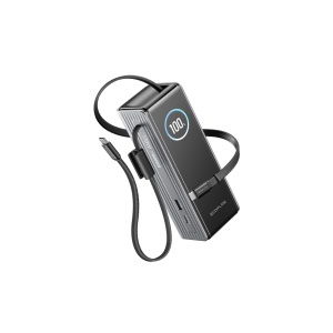 EcoFlow RAPID Powerbanka (25000mAh) - stříbrná + vestavěný USB-C kabel 1ECORAP25000-100-EU