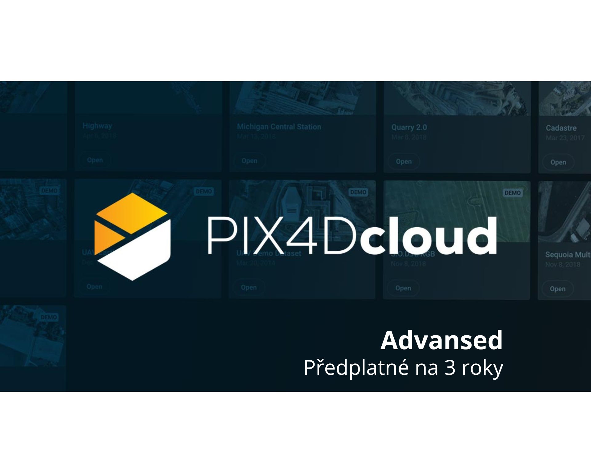 PIX4Dcloud Advansed - předplatné na 3 roky