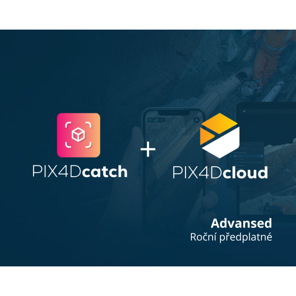 PIX4Dcatch Professional + PIX4Dcloud Advanced - roční předplatné