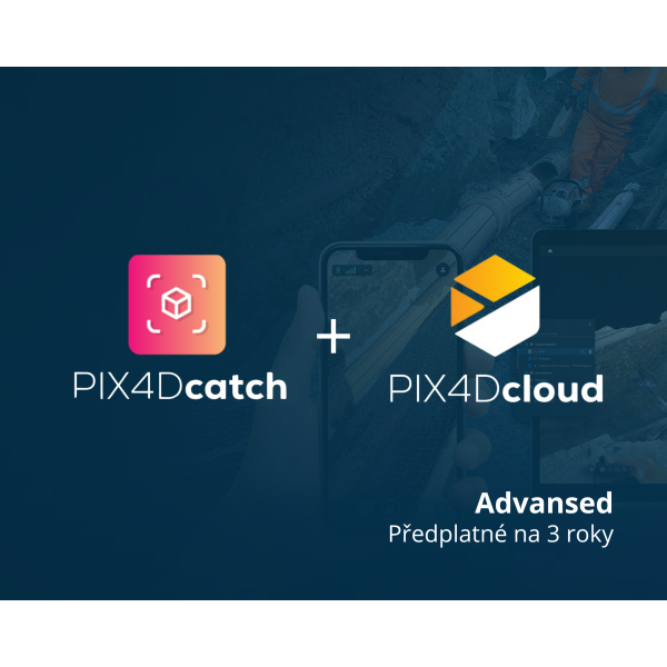PIX4Dcatch Professional + PIX4Dcloud Advanced - předplatné na 3 roky