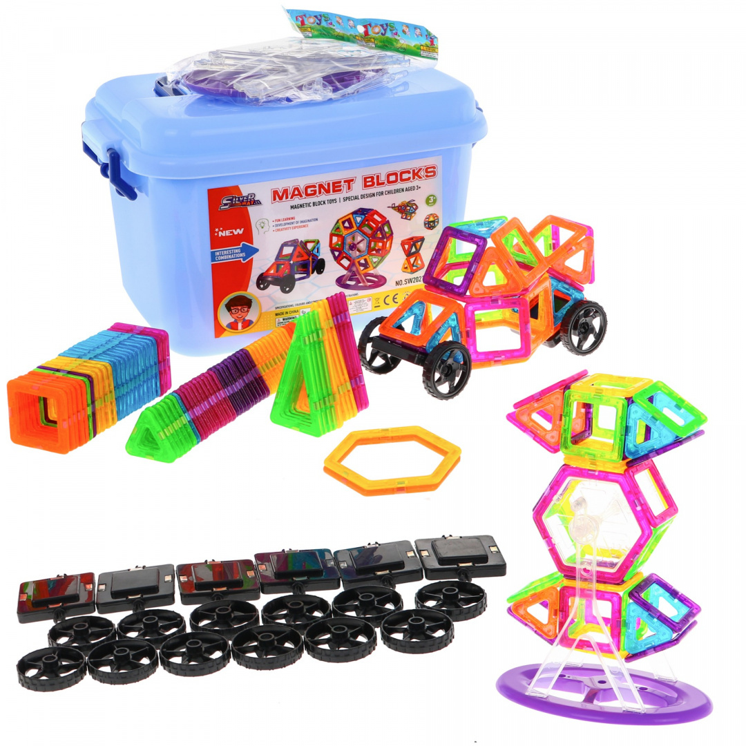 Velká magnetická stavebnice 248 dílů  Velká magnetická stavebnice 248 dílů