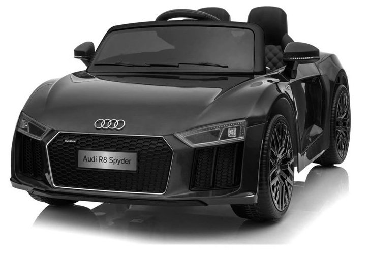 Dětské elektrické autíčko Audi R8 Spyder černé Rozbaleno  Dětské elektrické autíčko Audi R8 Spyder černé Rozbaleno