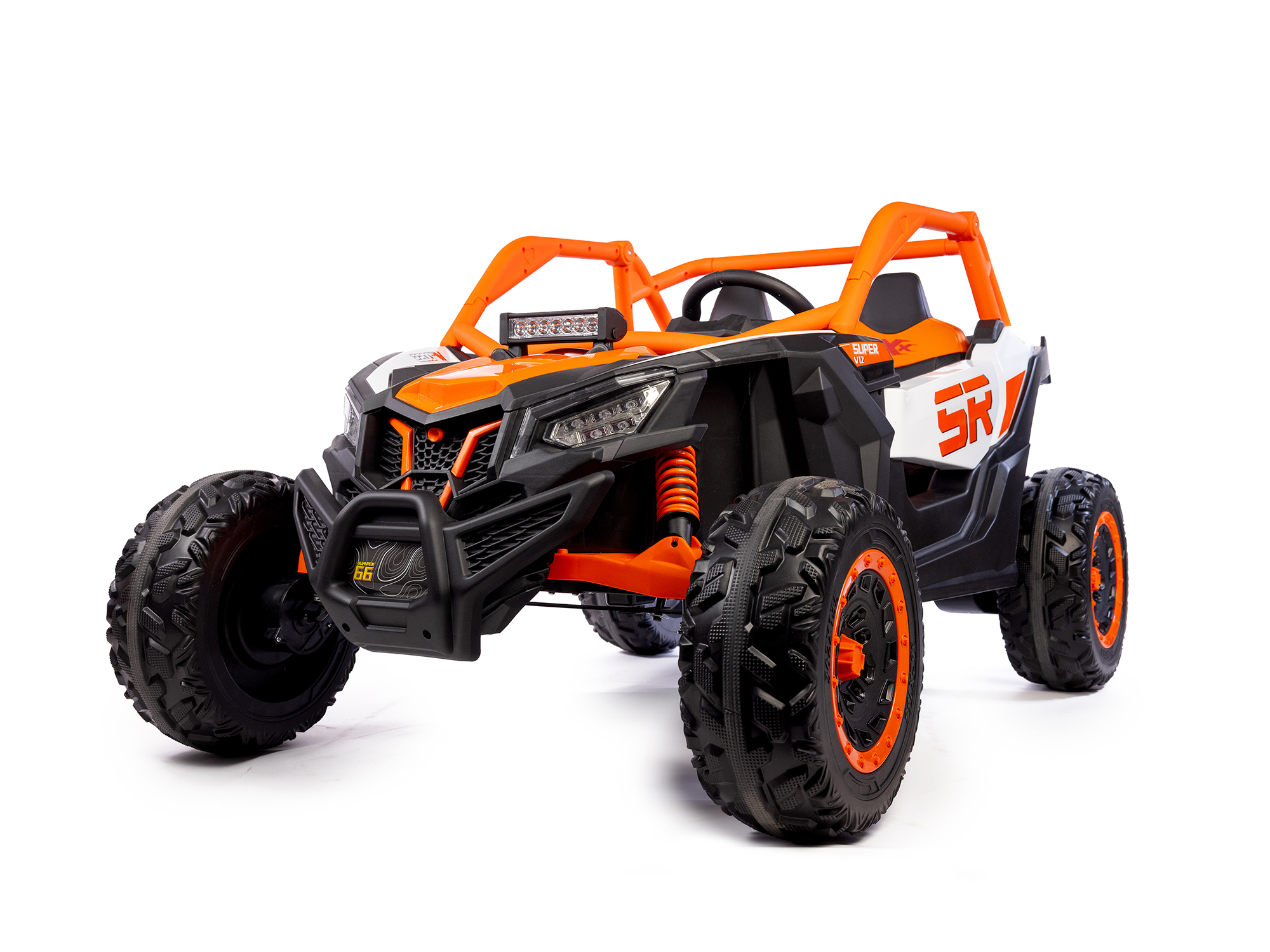  Mamido Elektrické autíčko Buggy Bumper 66 oranžové | 24V | 4x200W | EVA | LED | 2