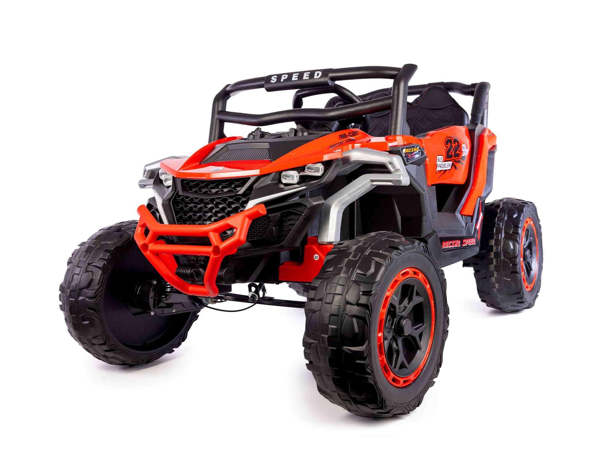  Mamido Elektrické autíčko Buggy Racing Speed 22 červené | 4x4 | 12V10Ah | 180W | EVA | LED | 2