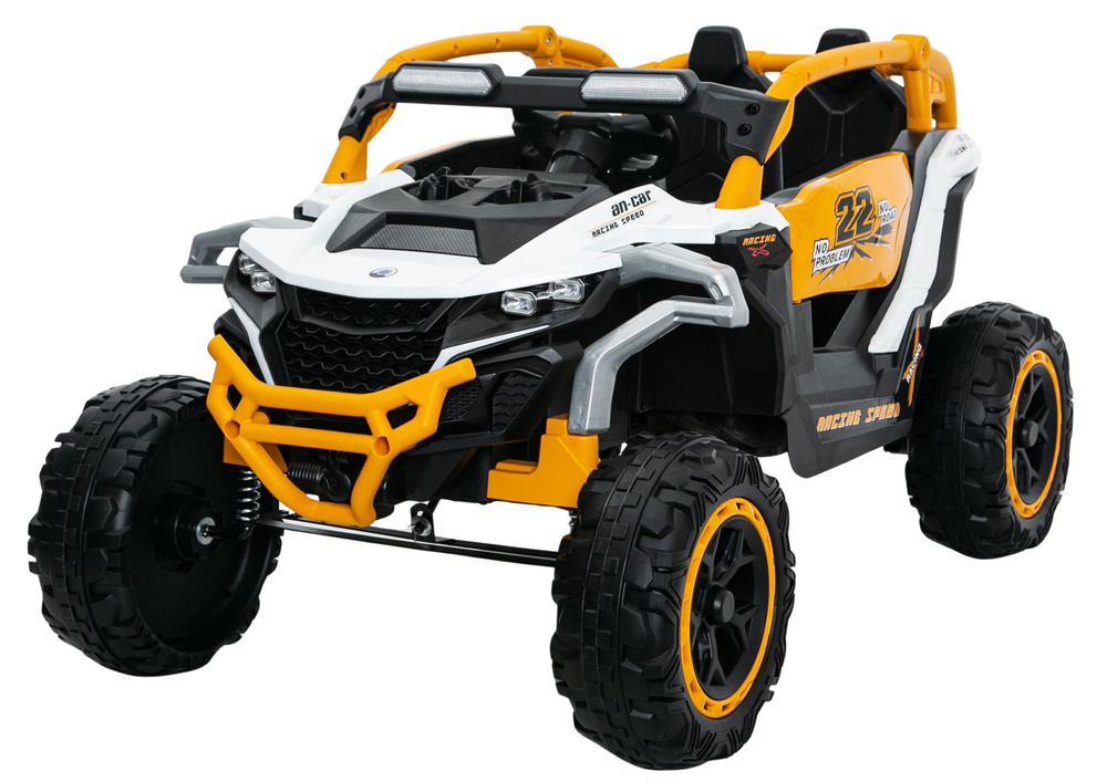  Elektrické autíčko Buggy M3 4x4 žluto-bílé