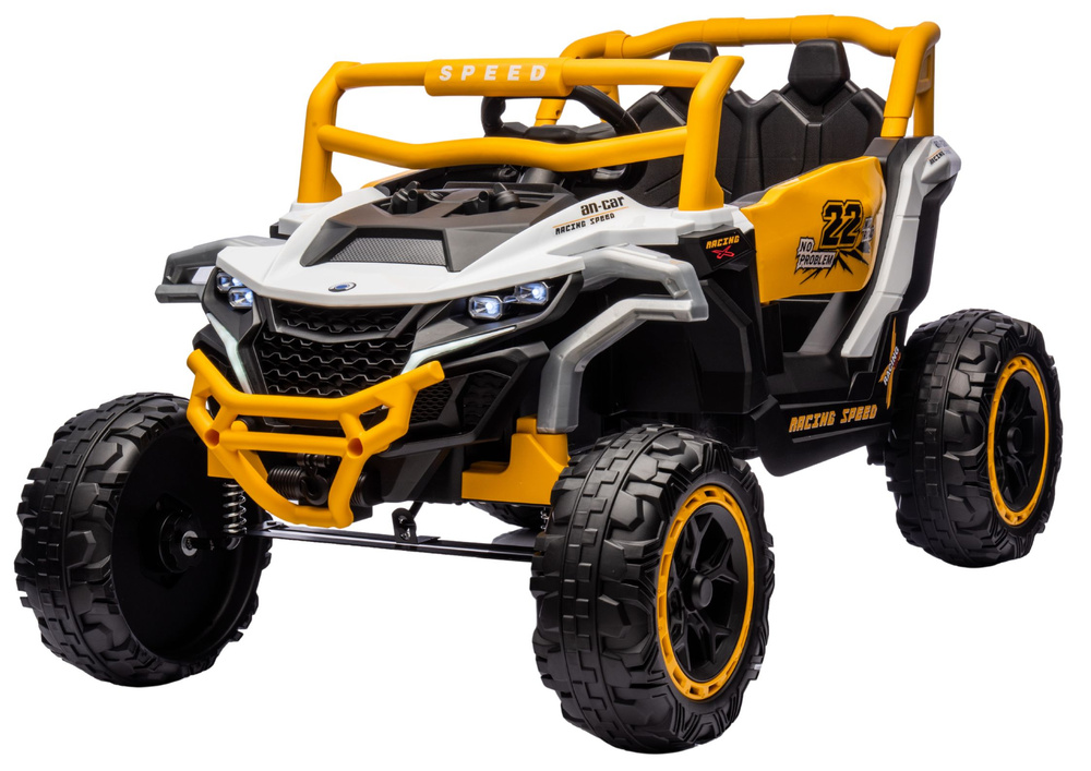  Elektrické autíčko Buggy M1 4x4 žluto-bílé