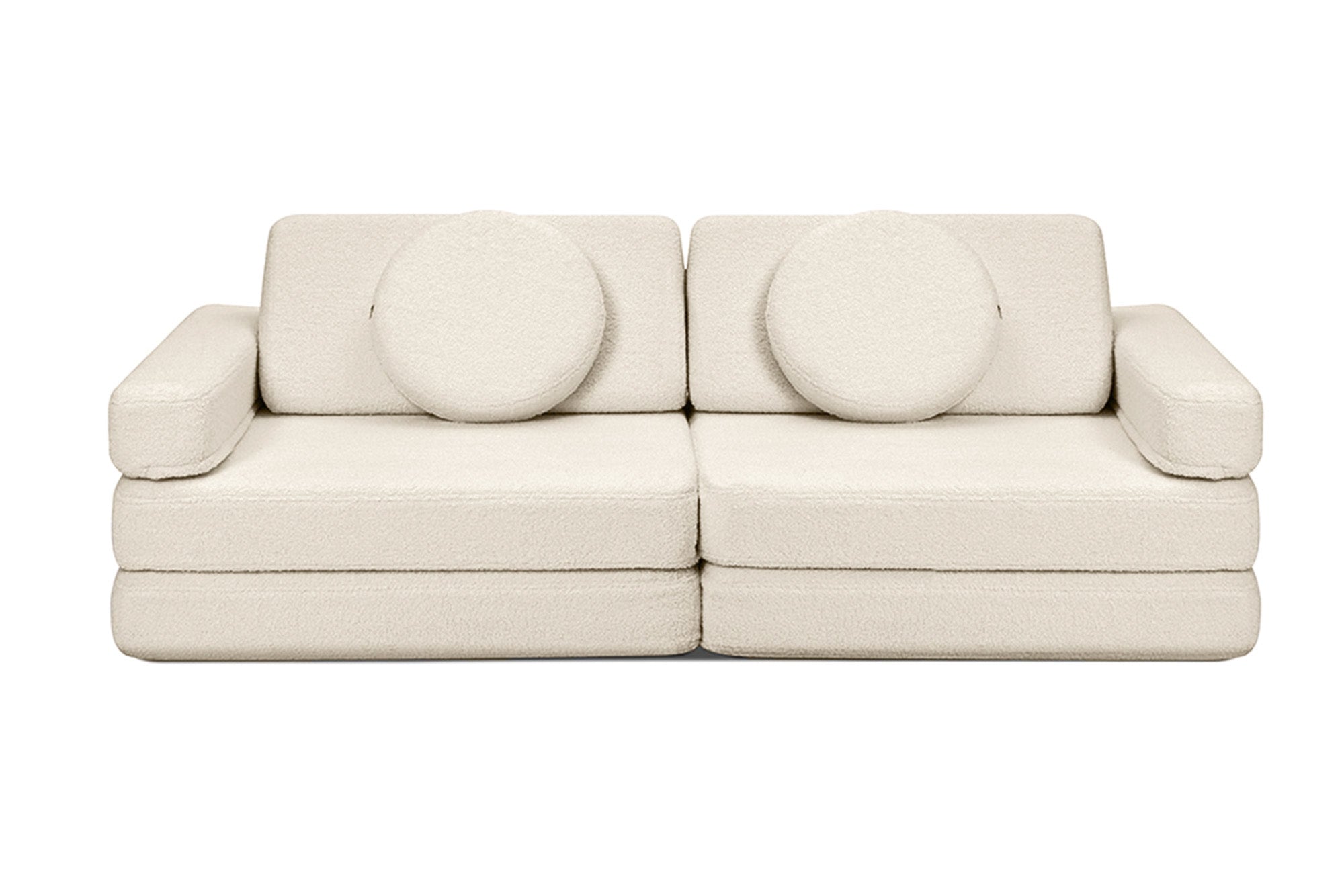 SHAPPY Dětská rozkládací pěnová pohovka SHAPPY PLAY TEDDY Barva: Soft Cream