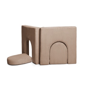 SHAPPY Dětské pěnové oblouky k sestavě SHAPPY ORIGINAL manšestr Barva: Chocolate