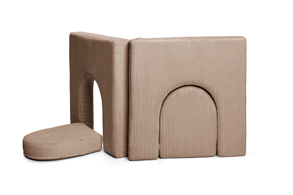 SHAPPY Dětské pěnové oblouky k sestavě SHAPPY ORIGINAL manšestr Barva: Chocolate