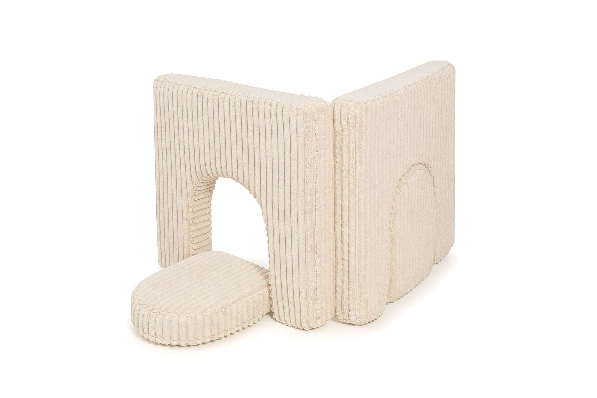 SHAPPY Dětské pěnové oblouky k sestavě SHAPPY premium manšestr WAFFLE Barva: Cream Beige