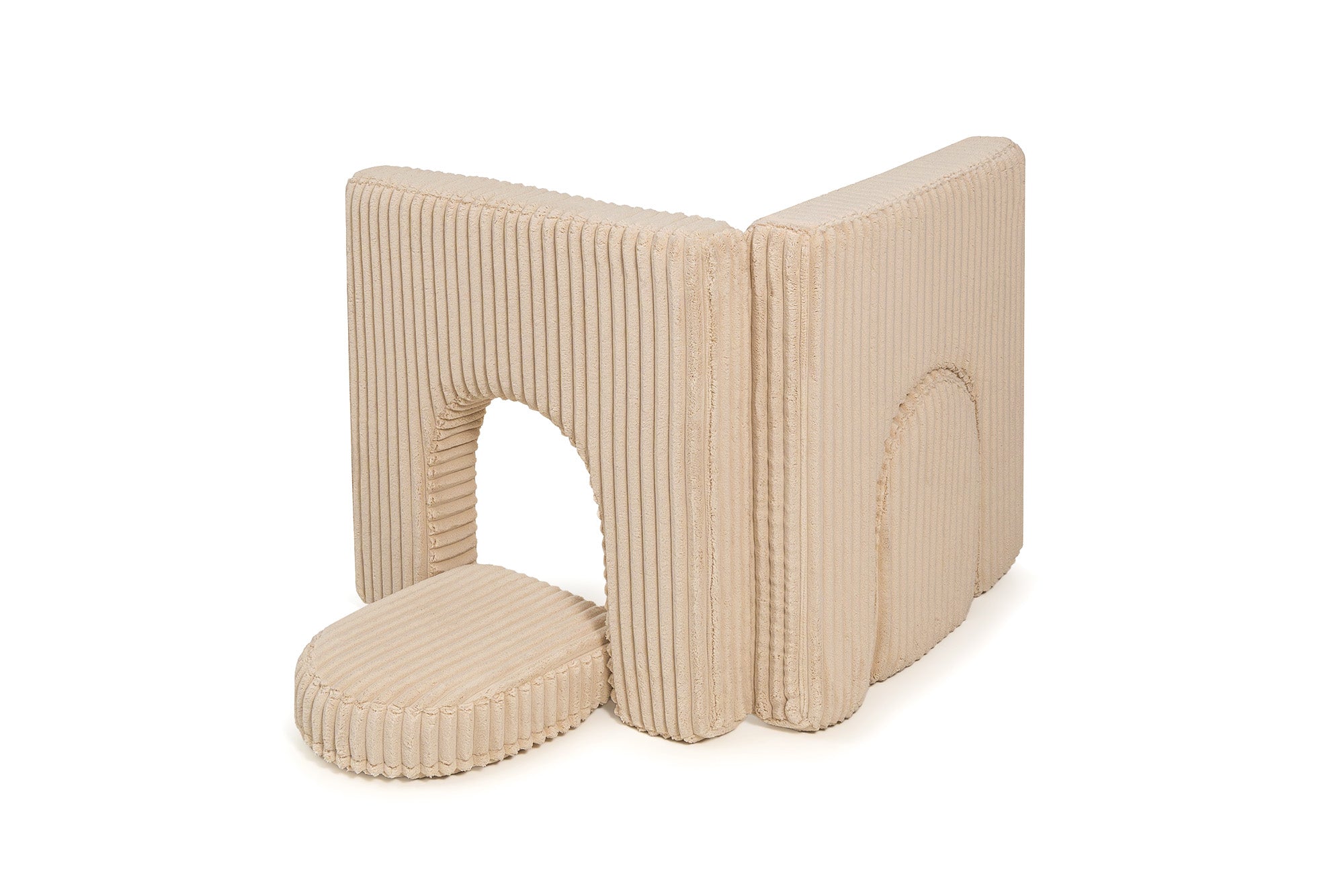 SHAPPY Dětské pěnové oblouky k sestavě SHAPPY premium manšestr WAFFLE Barva: Brown Sugar