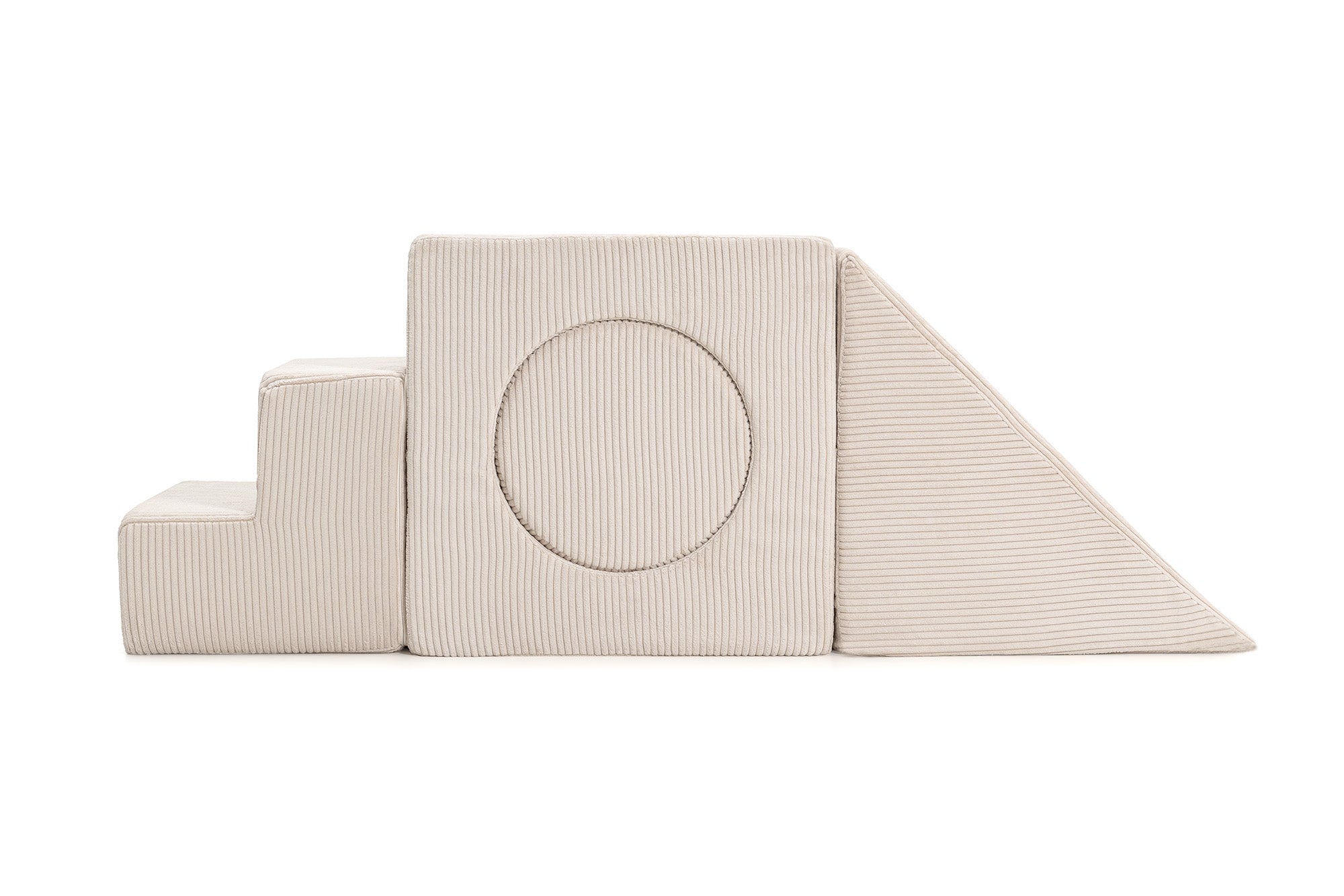 SHAPPY Dětský rozkládací pěnový set SHAPPY PLAY manšestr Barva: Vanilla