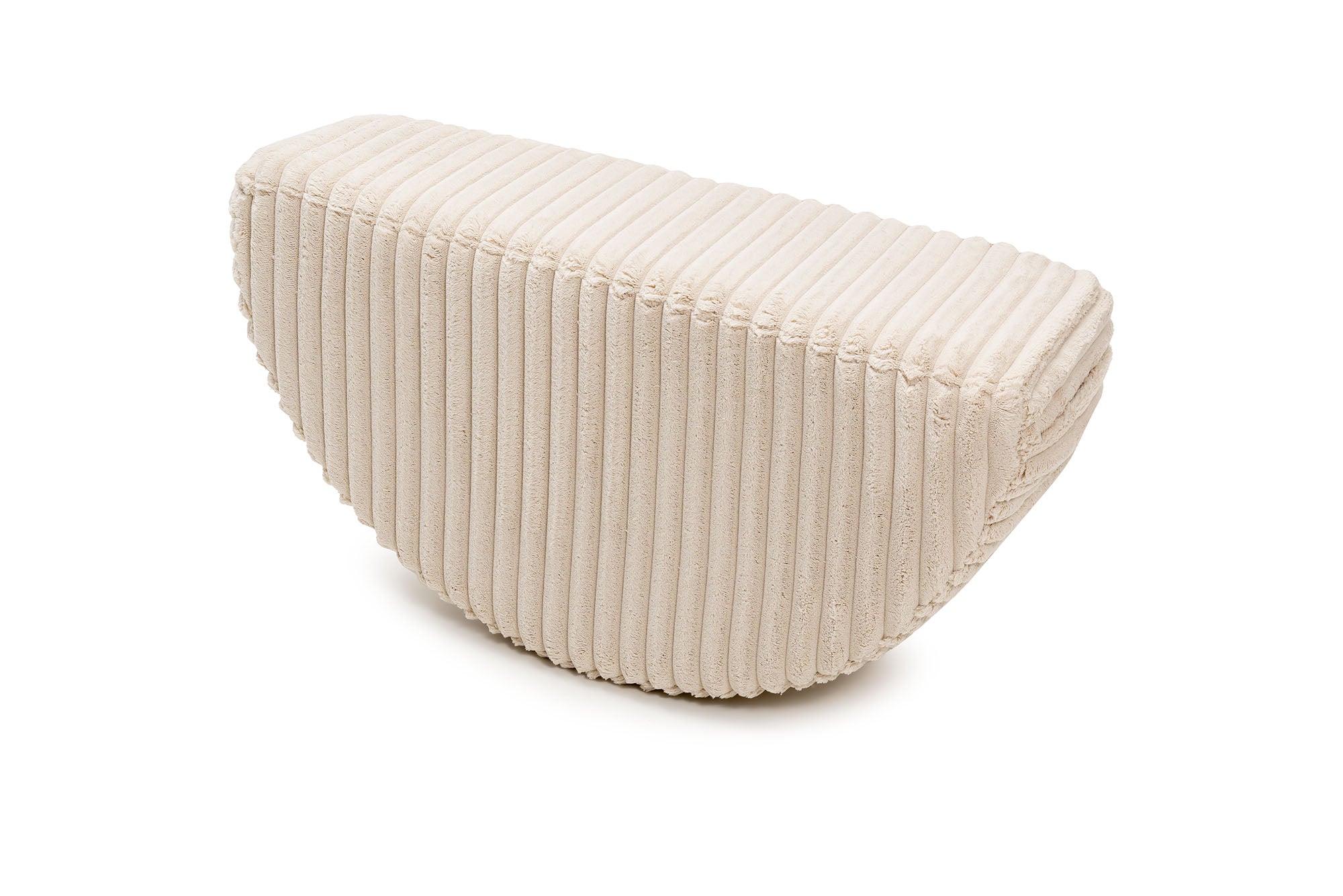 SHAPPY Dětský pěnový houpací taburet SHAPPY premium manšestr WAFFLE Barva: Cream Beige