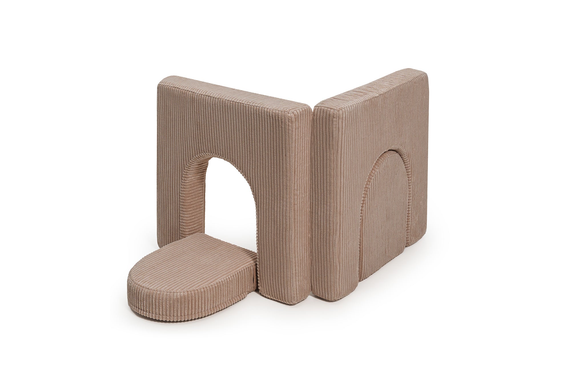 SHAPPY Dětské pěnové oblouky k sestavě SHAPPY ORIGINAL manšestr mini Barva: Chocolate