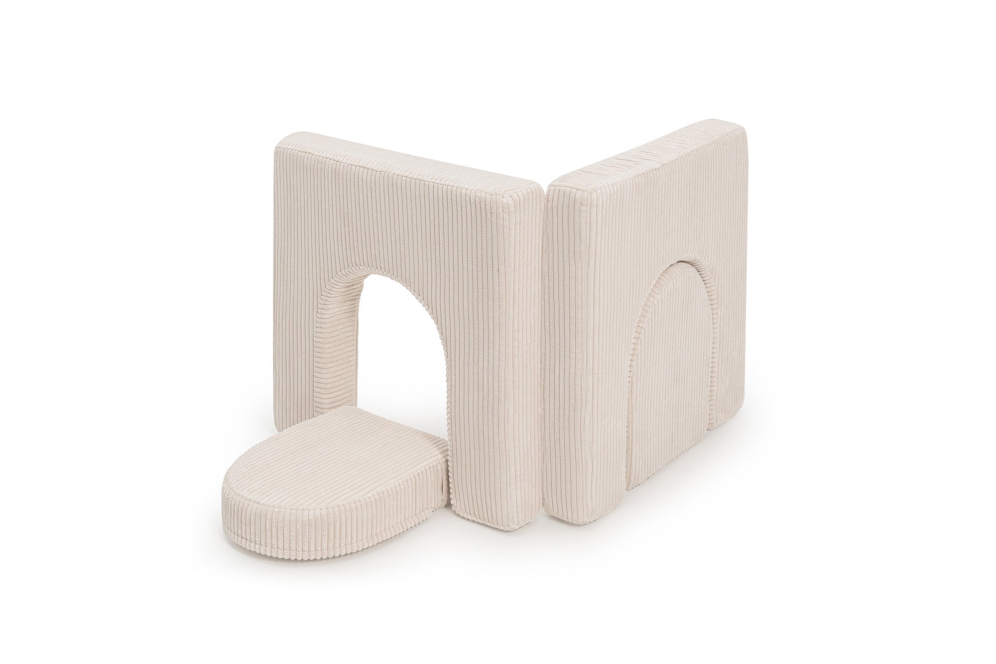 SHAPPY Dětské pěnové oblouky k sestavě SHAPPY ORIGINAL manšestr mini Barva: Vanilla