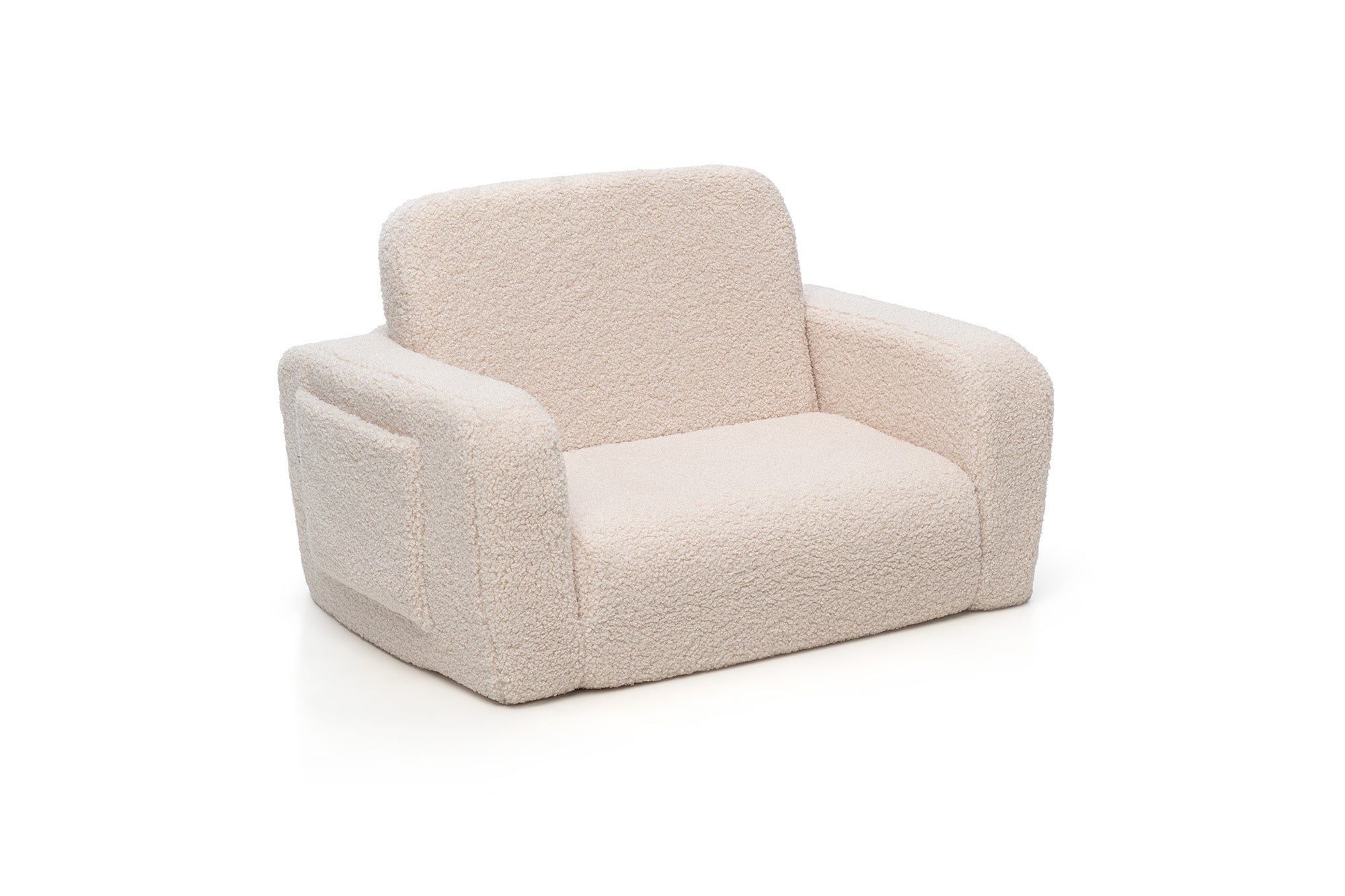 SHAPPY SHAPPY Dětské rozkládací pěnové křeslo LUMI TEDDY Barva: Soft Cream