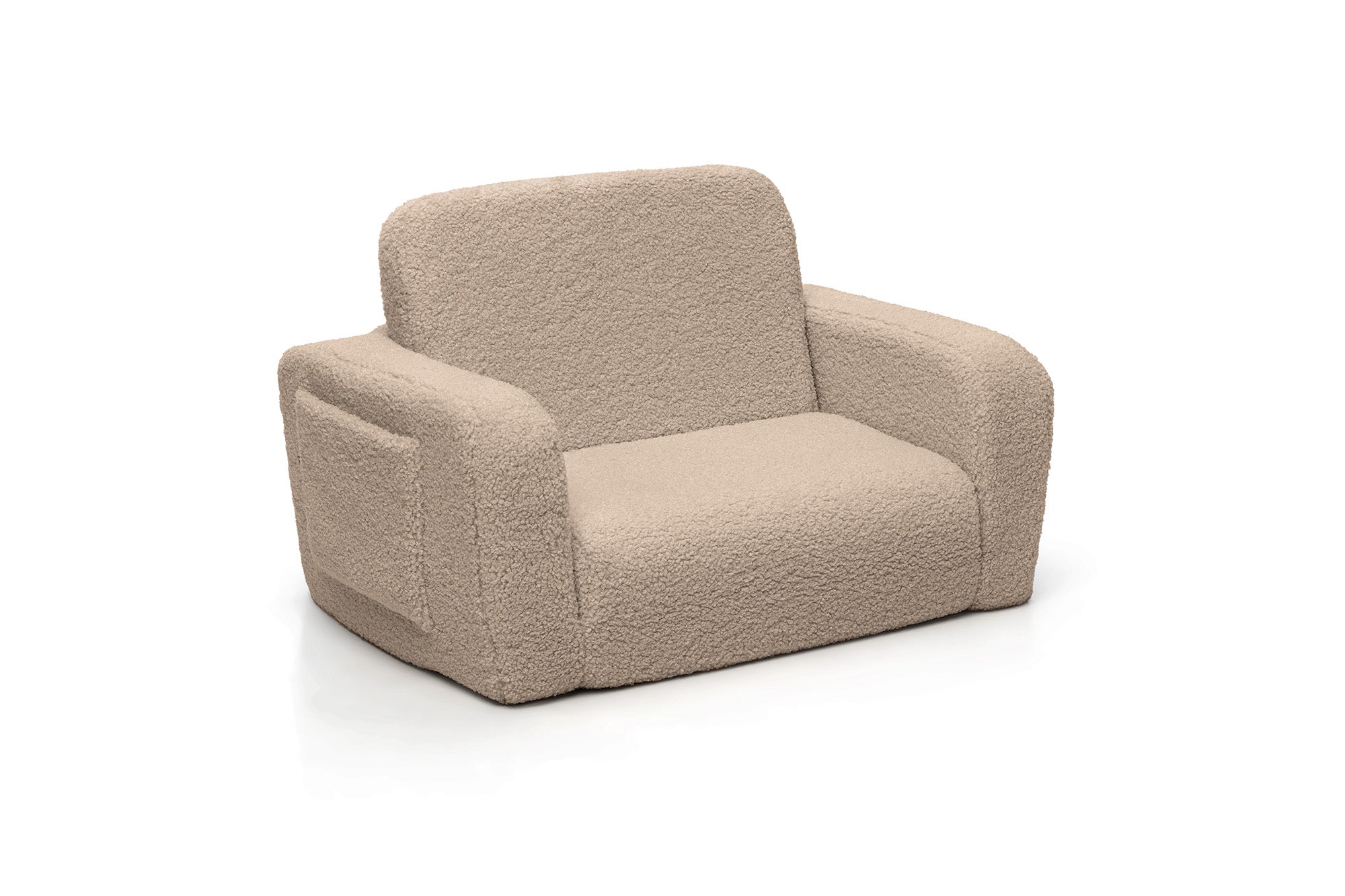 SHAPPY SHAPPY Dětské rozkládací pěnové křeslo LUMI TEDDY Barva: Light Beige