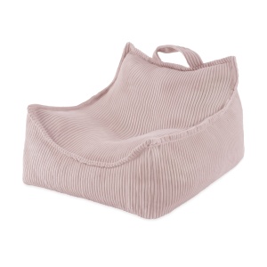 PLUSH NEST PLUSH NEST Dětské čtvercové křesílko Puffy Manšestr 77 × 67 × 50 cm světle růžové