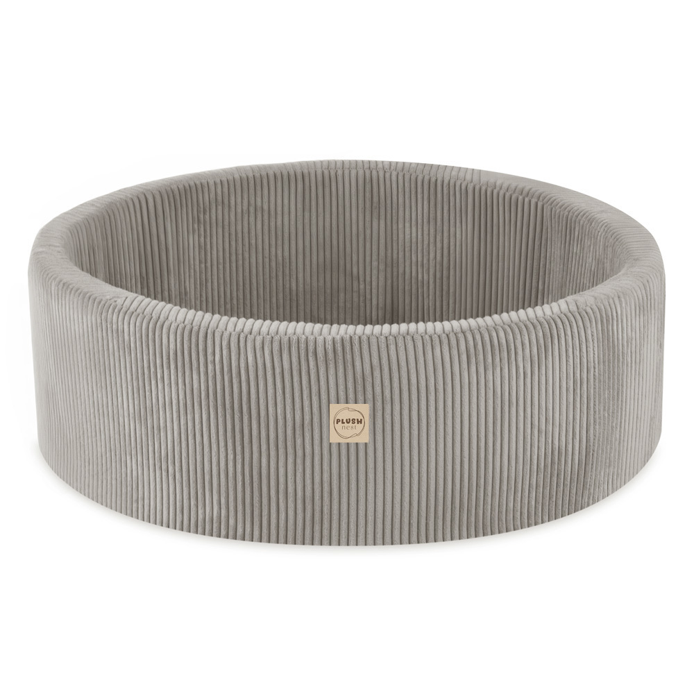 PLUSH NEST PLUSH NEST Suchý bazén kulatý Silný béžový manšestr Ø 90 × 30 cm
