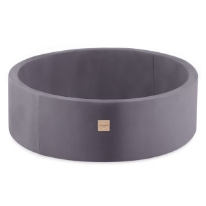 PLUSH NEST PLUSH NEST Suchý bazén kulatý Samet (šedý) Ø 90 × 30 cm