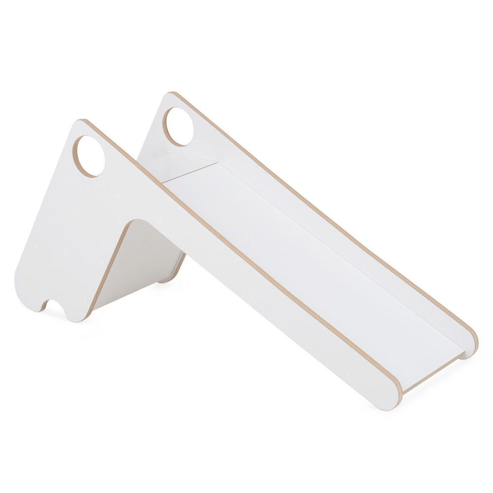 PLUSH NEST PLUSH NEST Dřevěná dětská skluzavka bílá (kolekce Wooden Play)