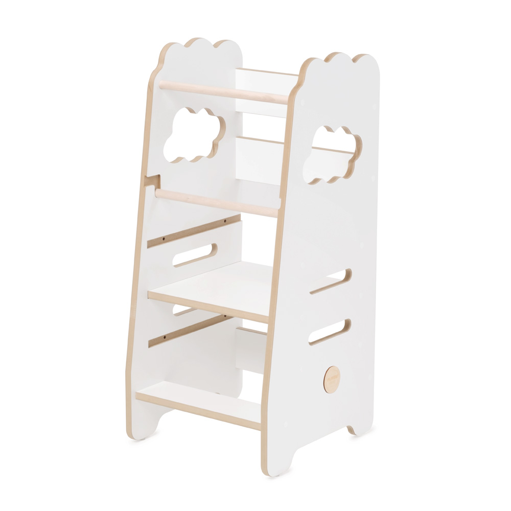 PLUSH NEST PLUSH NEST Dřevěná učící věž / Kuchyňský pomocník 3 nastavení výšky