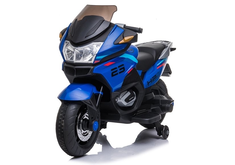  Mamido Dětská elektrická motorka XMX609 modrá | EVA kola | 12V7Ah