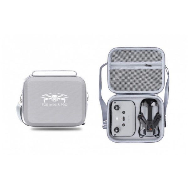 PU pouzdro na rameno na dron DJI Mini 5 Pro (DJI RC-N3) - šedé 1DJ8207