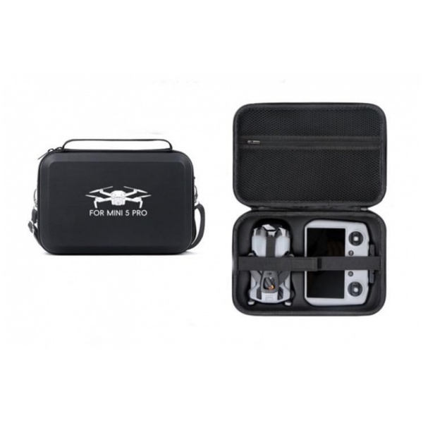 PU pouzdro na rameno na dron DJI Mini 5 Pro s DJI RC 2 - černé 1DJ8208
