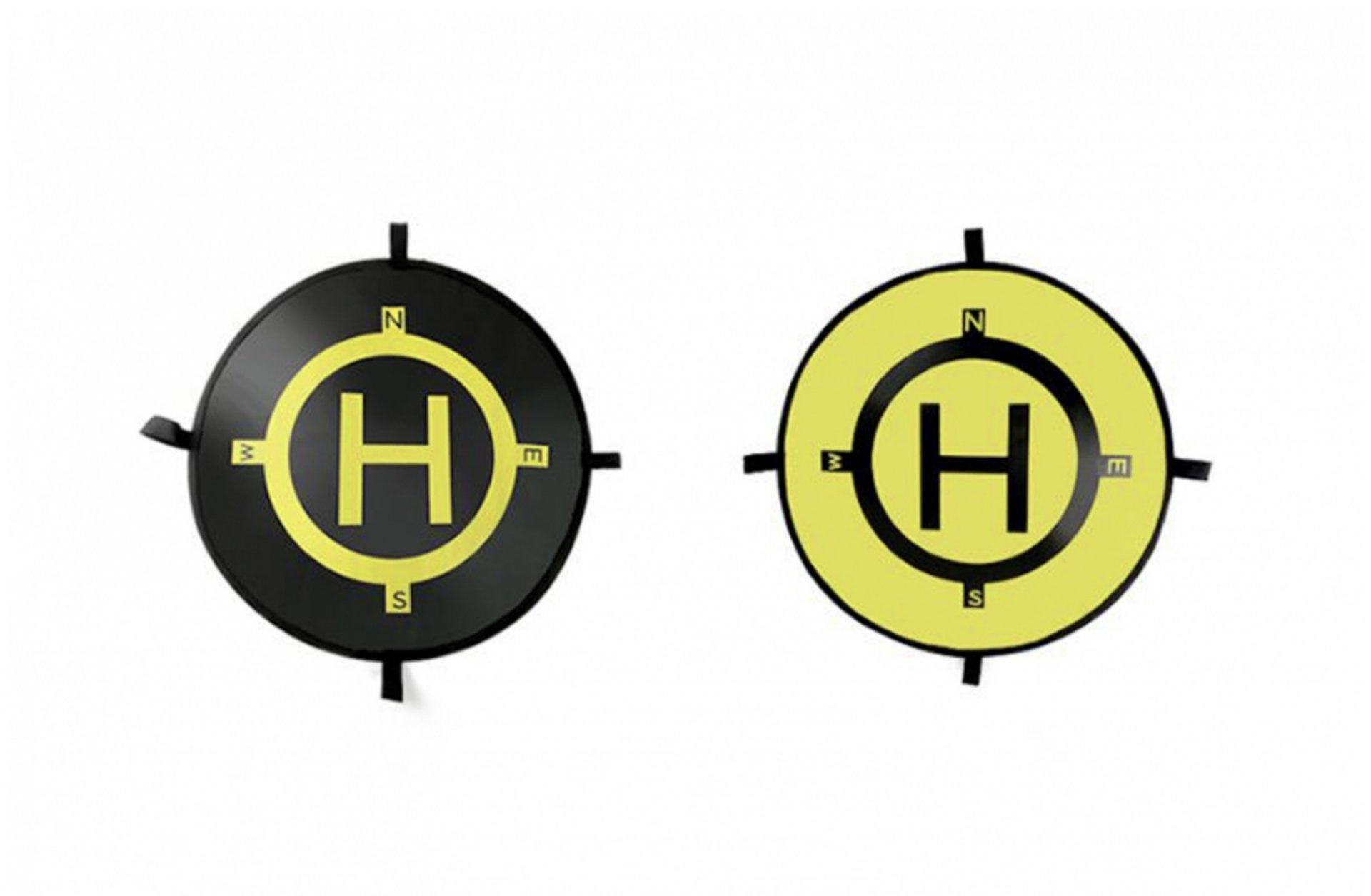 Přistávací plocha 75 cm (černá + žlutá) 1DJ8201