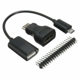 Raspberry Pi Zero mini sada adaptérů HDMI na HDMI + Micro USB