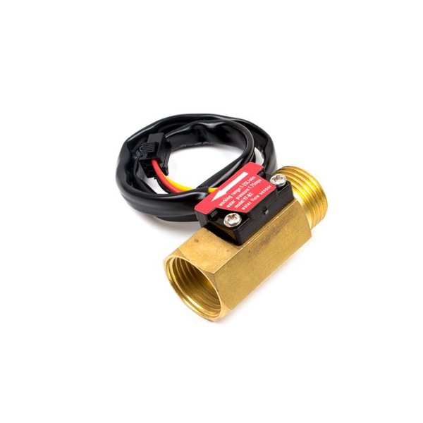 Mosazný průtokoměr YF-B2 1/2" 1-25L/min 5-15V