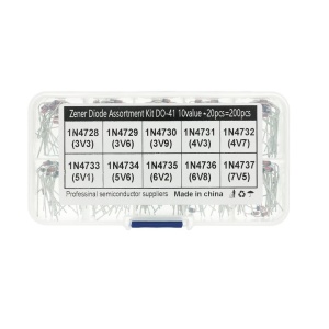 Sada Zenerových diod 1W 1N4728-1N4737 - 200 kusů