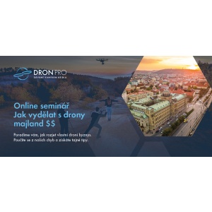 Dárkový poukaz na online seminář Jak vydělat s drony majland  $$