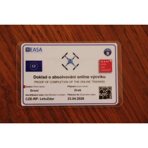 DronPro Laminovaný řidičák na dron