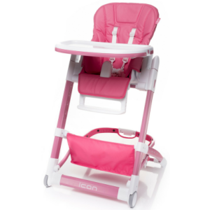Jídelní židlička 4Baby Icon růžová