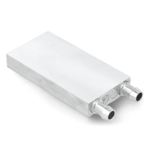 Vodní chladicí blok (water cooling plate) – 40 × 80 × 12 mm