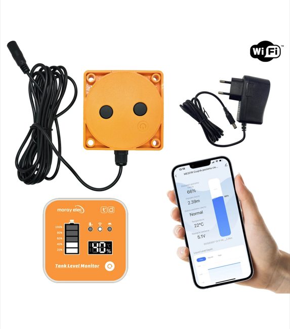 WiFi senzor hladiny kapaliny + Monitor TUYA/Smart Life
