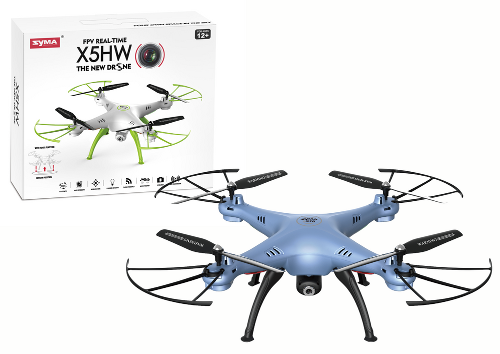 Dron X5HW SYMA modrý